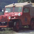 Feuerwehr Jeep in Sand in Taufers Sdtirol